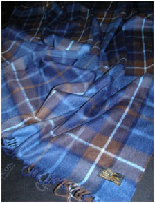 Шотландский шерстяной шарфс ангорой Augustus