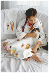 Детский махровый халат Gelati (Мороженое)>