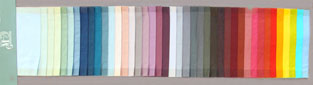 Цветовой ряд однотонного сатина для постельного белья