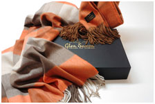 Кашемировый шарф Luxury Glen Saxon